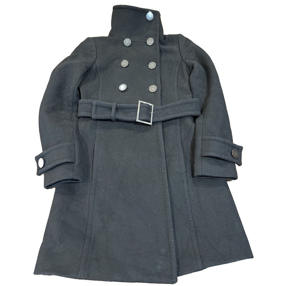Aritzia Babaton Wool Cashmere Bromley Belted‎ Military Coat Women's sz XS sz 0-2